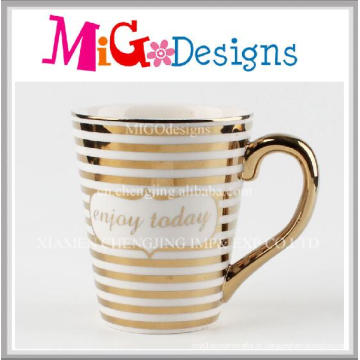 Comprar caneca de café Golden Handle New Design Caneca de cerâmica